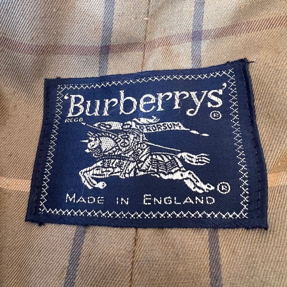 VINTAGE BURBERRY DOUBLE-BREASTED TRENCH COAT - MENS SIZE L - Picture 3 of 7